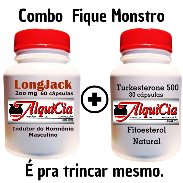 Combo fique monstro com Turkesterone e LongJack.