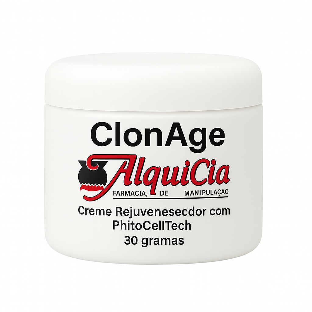 ClonAge Creme Rejuvenescedor da pele com células tronco vegetais.
