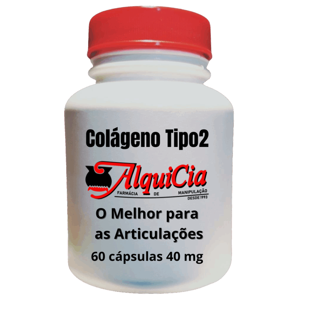 Colágeno Tipo 2 - 60 cápsulas - AlquiCia Farmácia de Manipulação
