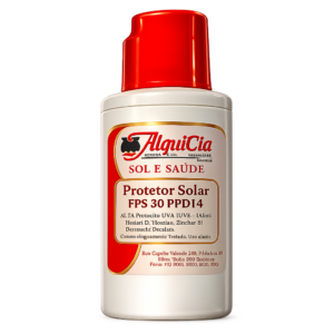 Protetor Solar FPS 30 PPD 14 manipulado pela Farmácia de Manipulacao Alquicia , em Porto Alegre