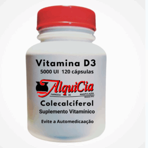 Vitamina D3 5000 UI 120 cápsulas