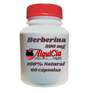 Berberina em Cápsulas de 500 mg, comprar na farmácia de manipulação AlquiCia em Porto Alegre/RS.