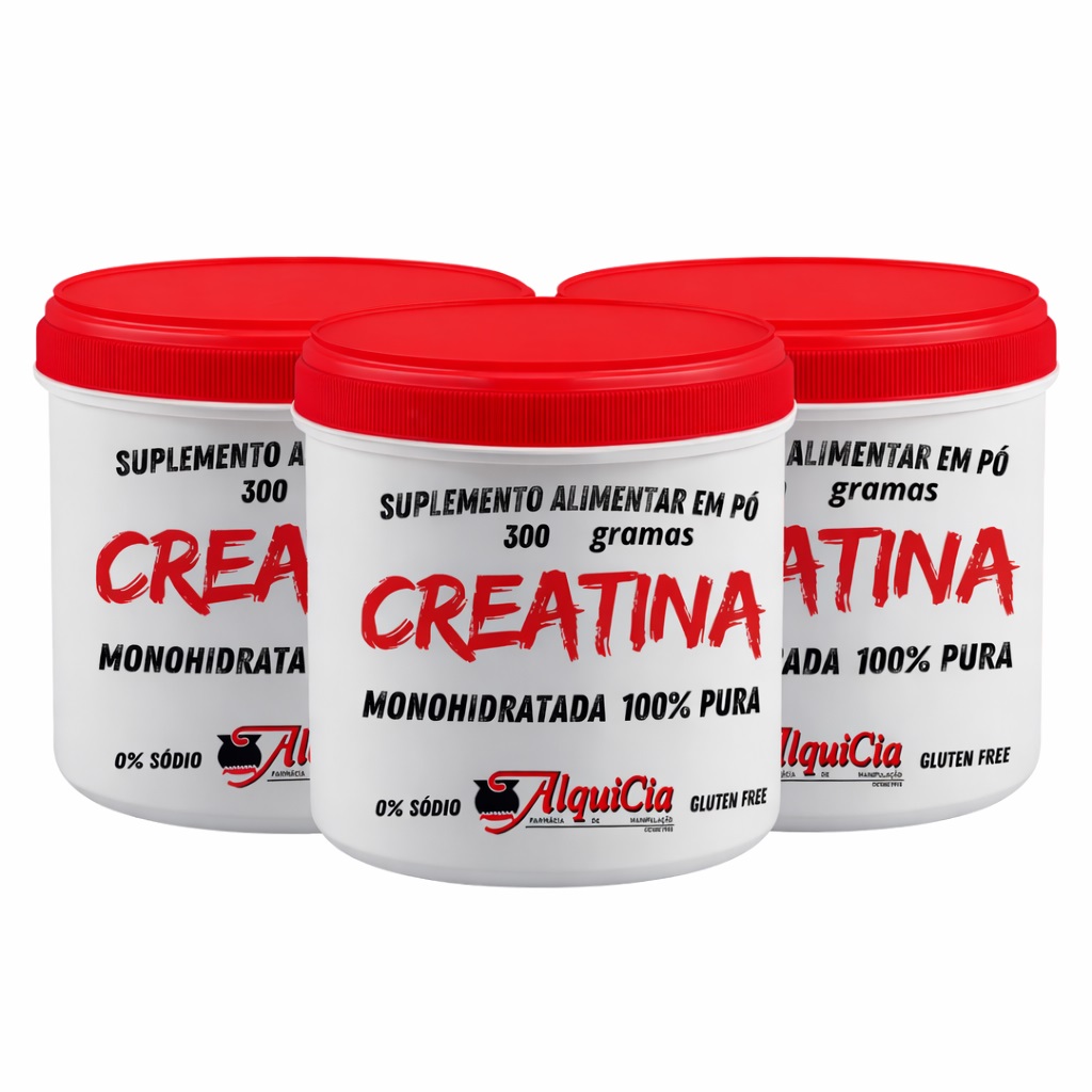 Creatina Monohidratada – Combo 3 potes