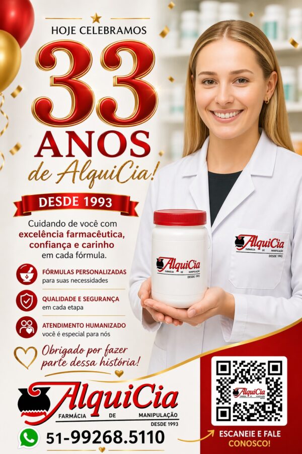 A AlquiCia é a mesma empresa que a Farmácia de Manipulação Alquimia, em Porto Alegre? 2 AlquiCia Farmacia de Manipulacao em Porto Alegre com 33 anos de experiencia oferecendo formulas, medicamentos, suplementos e dermocosméticos, personalizadas com excelencia farmaceutica