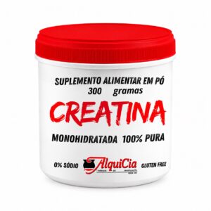 Creatina Monohidratada 300g AlquiCia Farmácia de Manipulação Porto Alegre